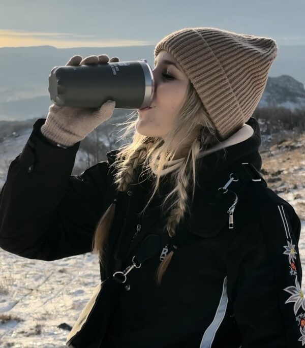 Thermos /coffee cup - todays good mood is sponsored by coffee 350ml - Image 5