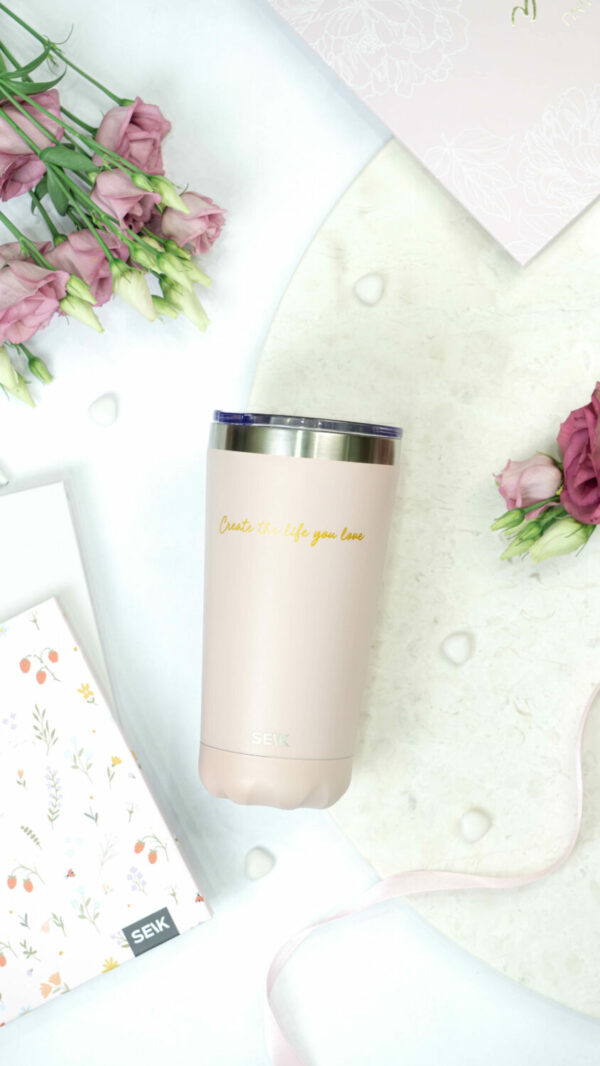 Thermos /coffee cup - create the life you love 350ml