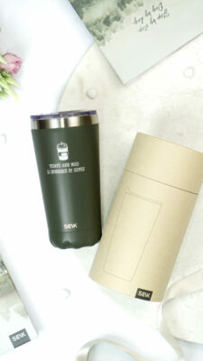 Thermos /coffee cup - todays good mood is sponsored by coffee 350ml