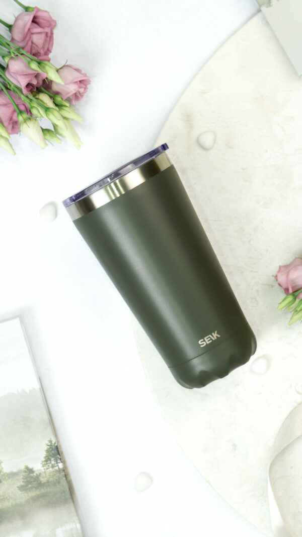 Thermos /coffee cup - oh so green! 350ml - Image 2