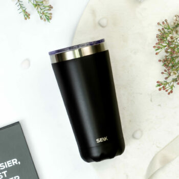 Thermos /coffee cup - oh so black! 350ml