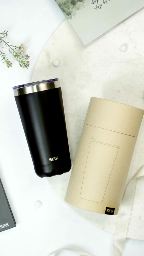 Thermos /coffee cup - oh so black! 350ml - Image 3
