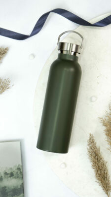 Water Bottle/Thermos - green 750ml