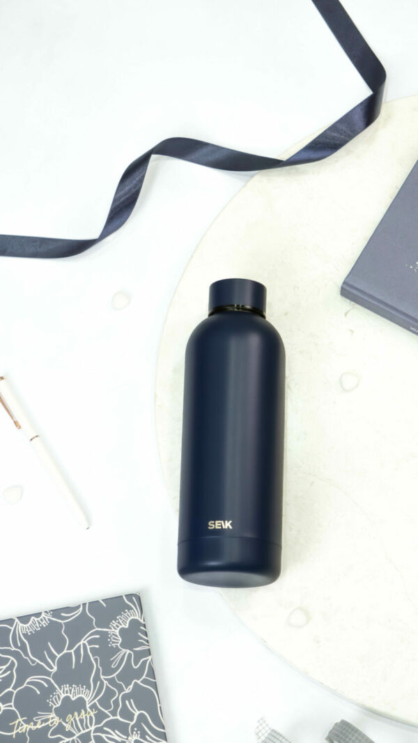 Water Bottle/Thermos - navy blue 500ml - Image 5