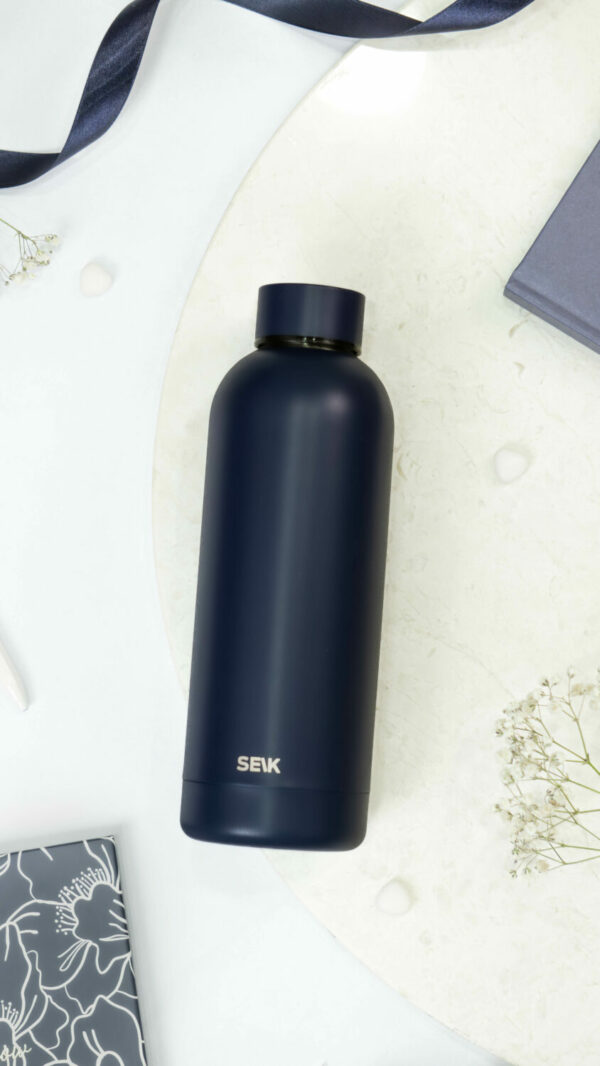 Water Bottle/Thermos - navy blue 500ml - Image 7