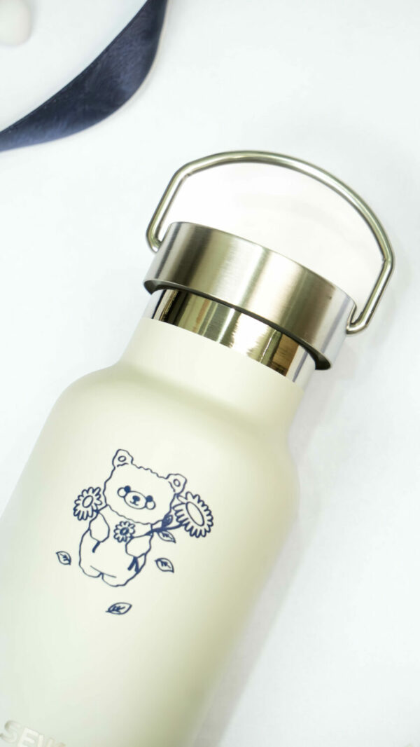 Water Bottle/Thermos - bear 350ml - Image 6