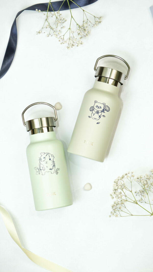Water Bottle/Thermos - bear 350ml - Image 9