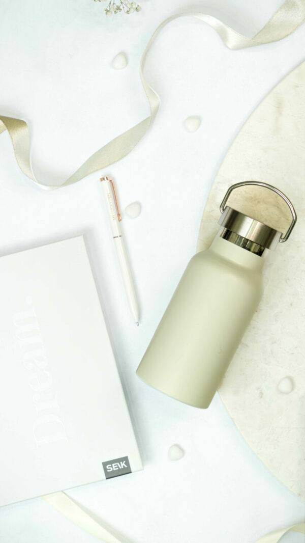 Water Bottle/Thermos - beige 350ml - Image 4