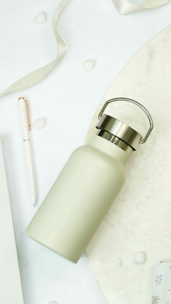 Water Bottle/Thermos - beige 350ml - Image 2
