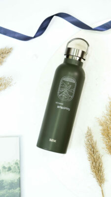 Water Bottle/Thermos - Go make some memories (green) 750ml