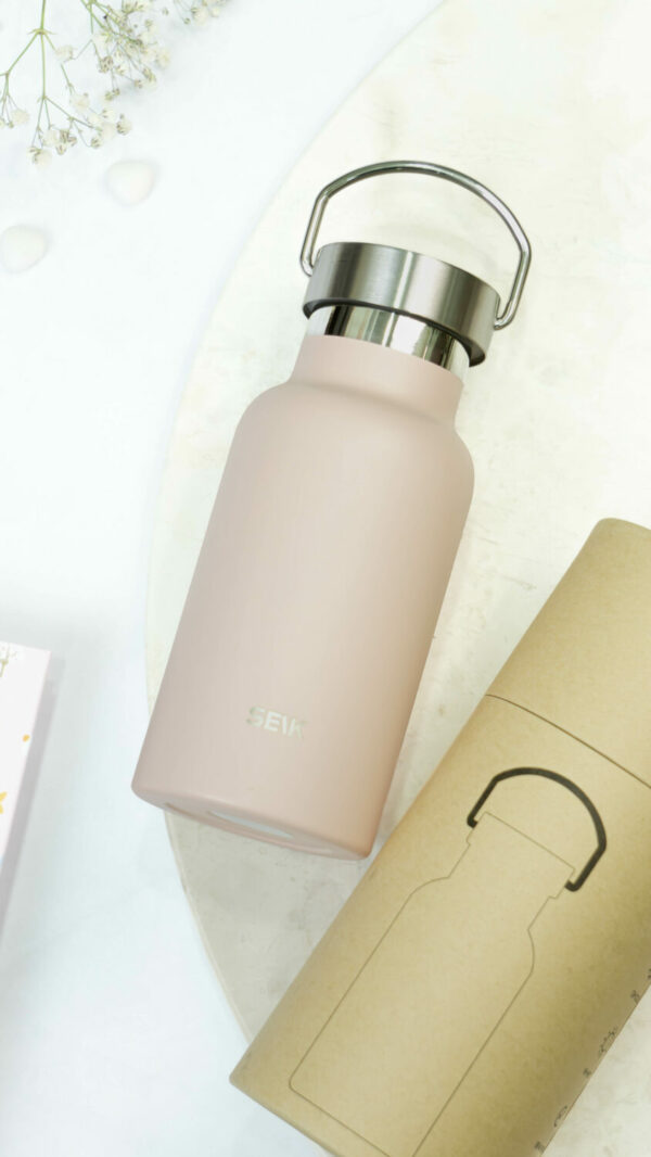 Water Bottle/Thermos - pastel pink 350ml - Image 2