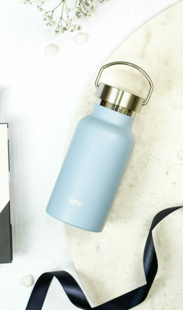 Water Bottle/Thermos - pastel blue 350ml