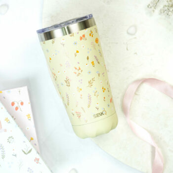 Thermos /coffee cup - flowers 350ml