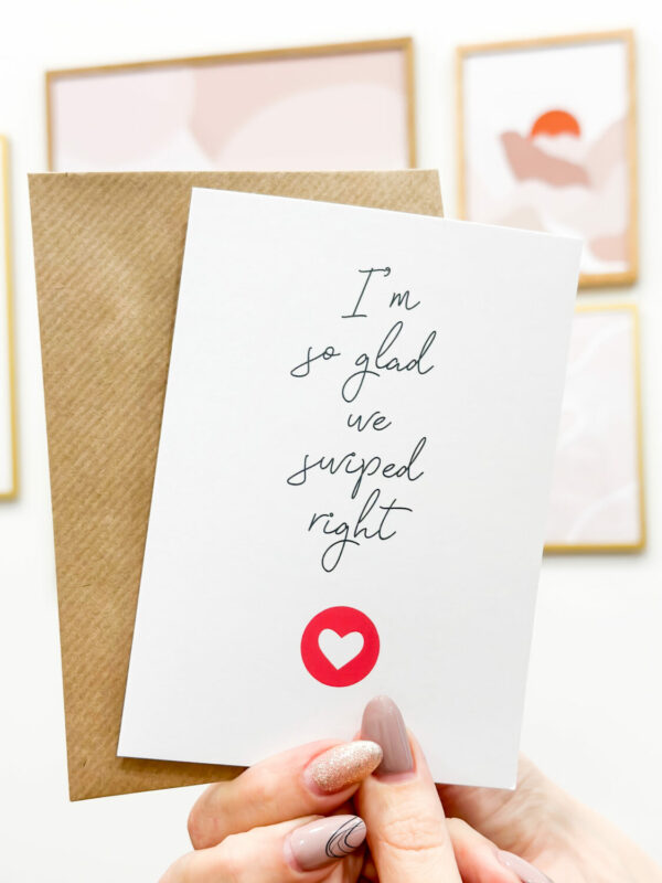 Greeting card foldable - we swiped right - Image 2