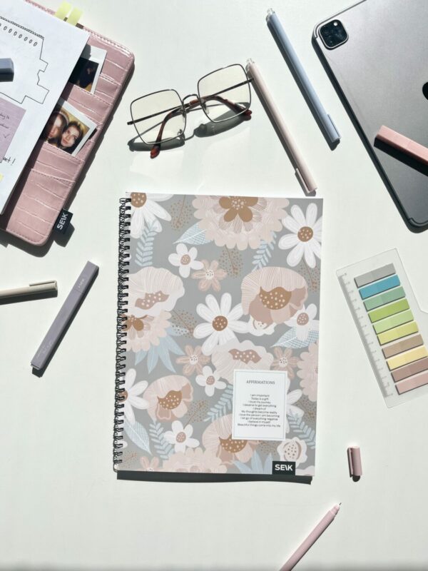 A4 Notebook with spiral binding  - affirmations - Image 2