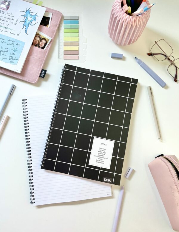 A4 Notebook with spiral binding  - more