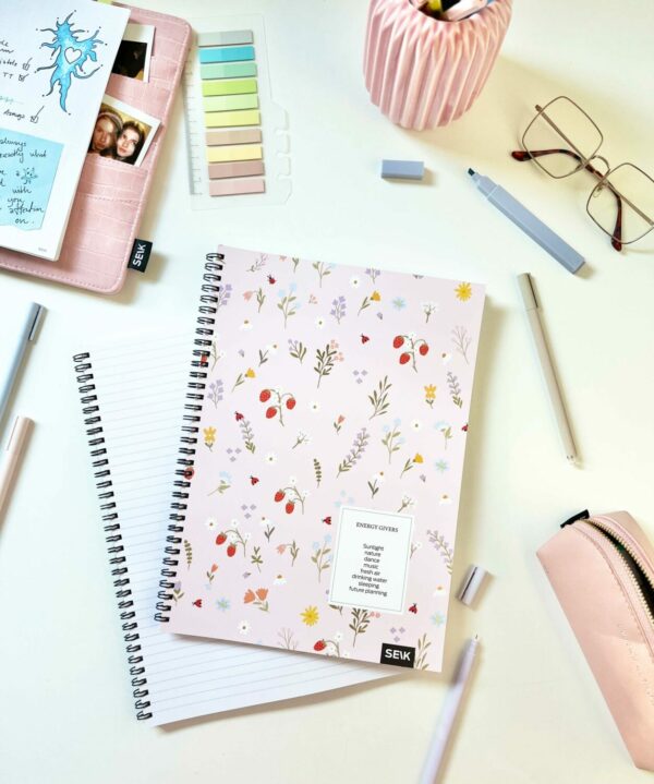 A4 Notebook with spiral binding  - energy givers