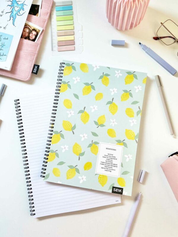 A4 Notebook with spiral binding  - reminders