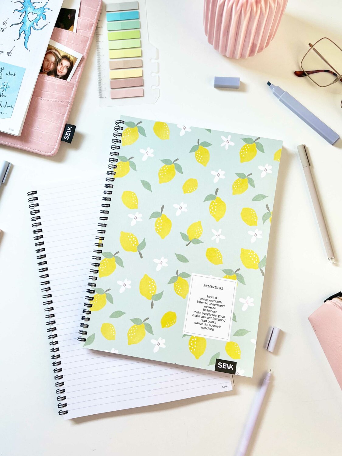 A4 Notebook with spiral binding  - reminders