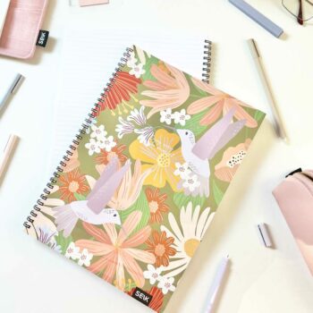 A4 Notebook with spiral binding  - jungle