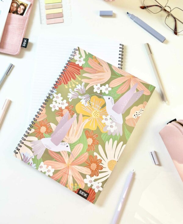 A4 Notebook with spiral binding  - jungle