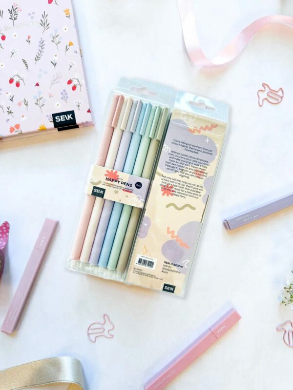 Happy pens - Highlight your adventures with pastel colors (6pcs)