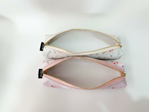 Pencil case with flowers- smile. sparkle. shine. - Image 3