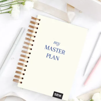 Bullet Journal / Dotted Notebook hard cover spiral binding - My master plan