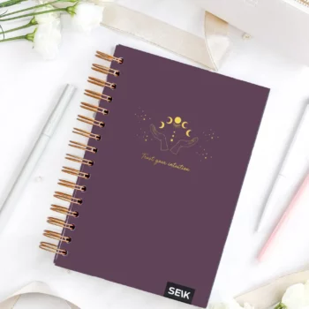 Bullet Journal / Dotted Notebook hard cover spiral binding - magic