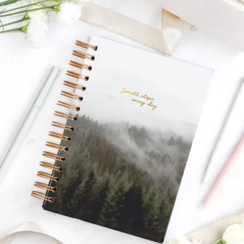 Happy Calendar school planner spiral binding 25/26 -  forest