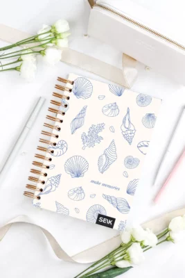 Bullet Journal / Dotted Notebook hard cover spiral binding - make memories