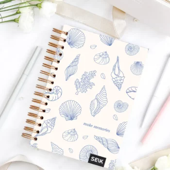 Bullet Journal / Dotted Notebook hard cover spiral binding - make memories