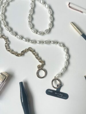 Universal Phone Strap - golden pearl dream