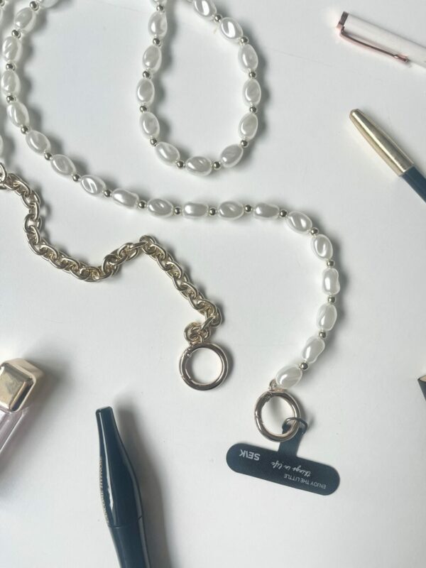 Universal Phone Strap - golden pearl dream