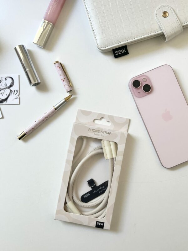 Universal Phone Strap - Leather Luxe (beige) - Image 3