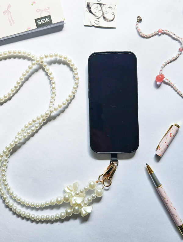Universal Phone Strap - pearly bow - Image 5