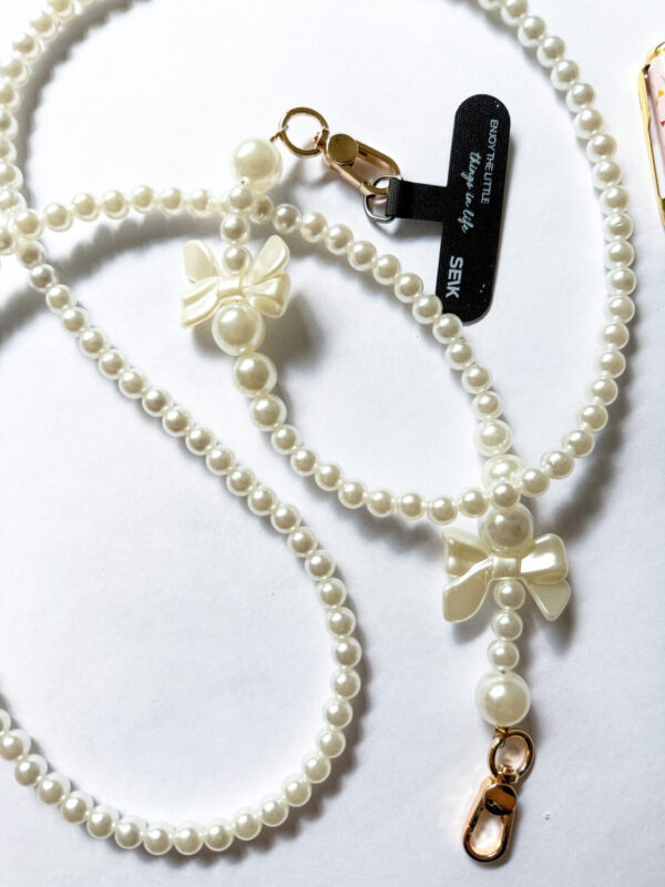 Universal Phone Strap - pearly bow