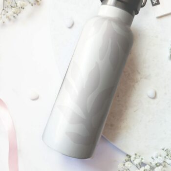 Water Bottle/Thermos - sandy leaves 500ml (beige)