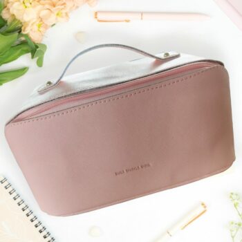 Makeup bag - smile. sparkle. shine.