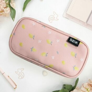 Pencil case with pockets - Lemons