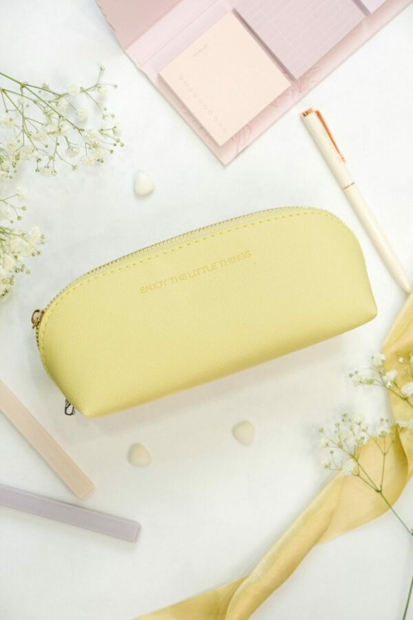 Pencil Case - Sunshine - Enjoy the little things (yellow color) - Image 8