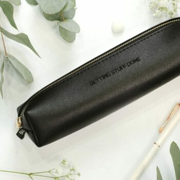 Pencil case - getting stuff done (black color)