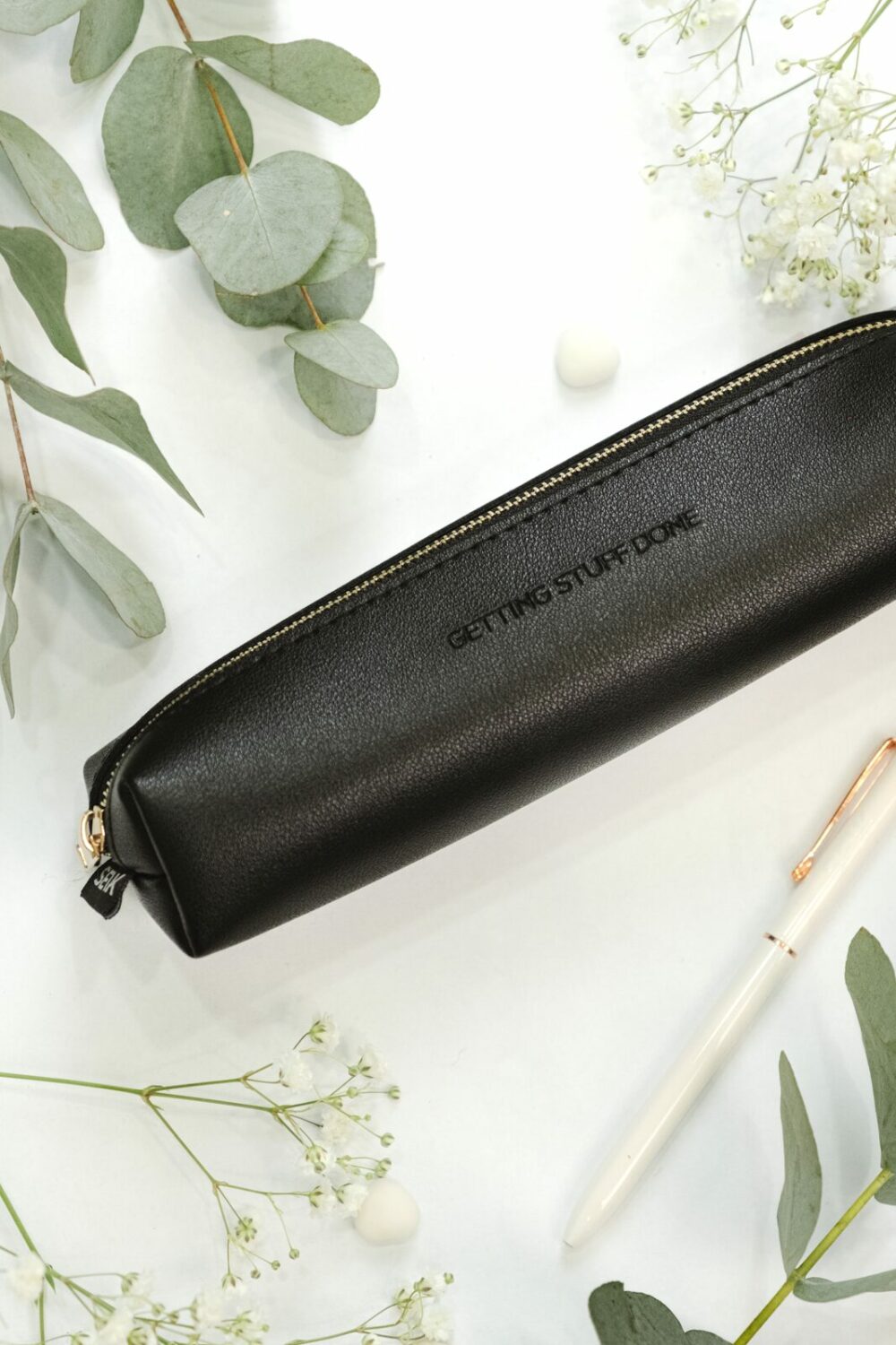 Pencil case - getting stuff done (black color)
