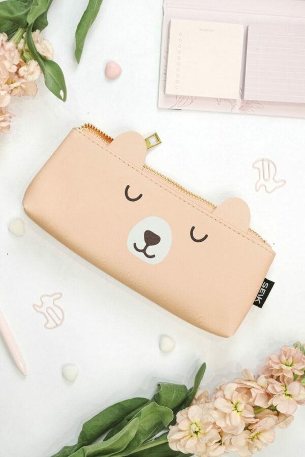 Pencil Case - happy bear (orange) - Image 5
