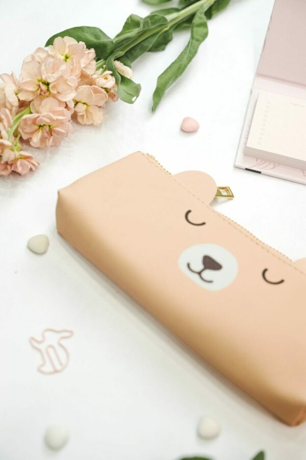 Pencil Case - happy bear (orange) - Image 4