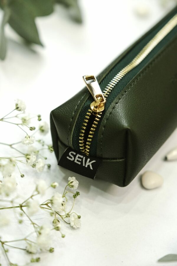 Pencil case - think. write. draw. repeat. (forest green color) - Image 7