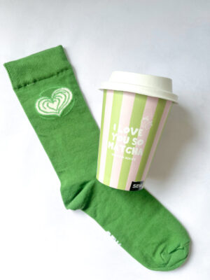 I love you so Matcha socks