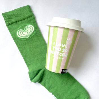 I love you so Matcha socks