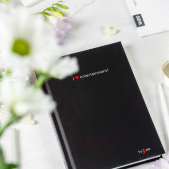 Personalised productivity planner with custom branding and company logo