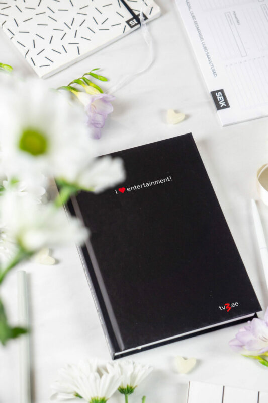 Personalised productivity planner with custom branding and company logo
